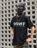 SAINT MXXXXXX Monkey Gradient Distressed Tubular Cotton T-Shirt