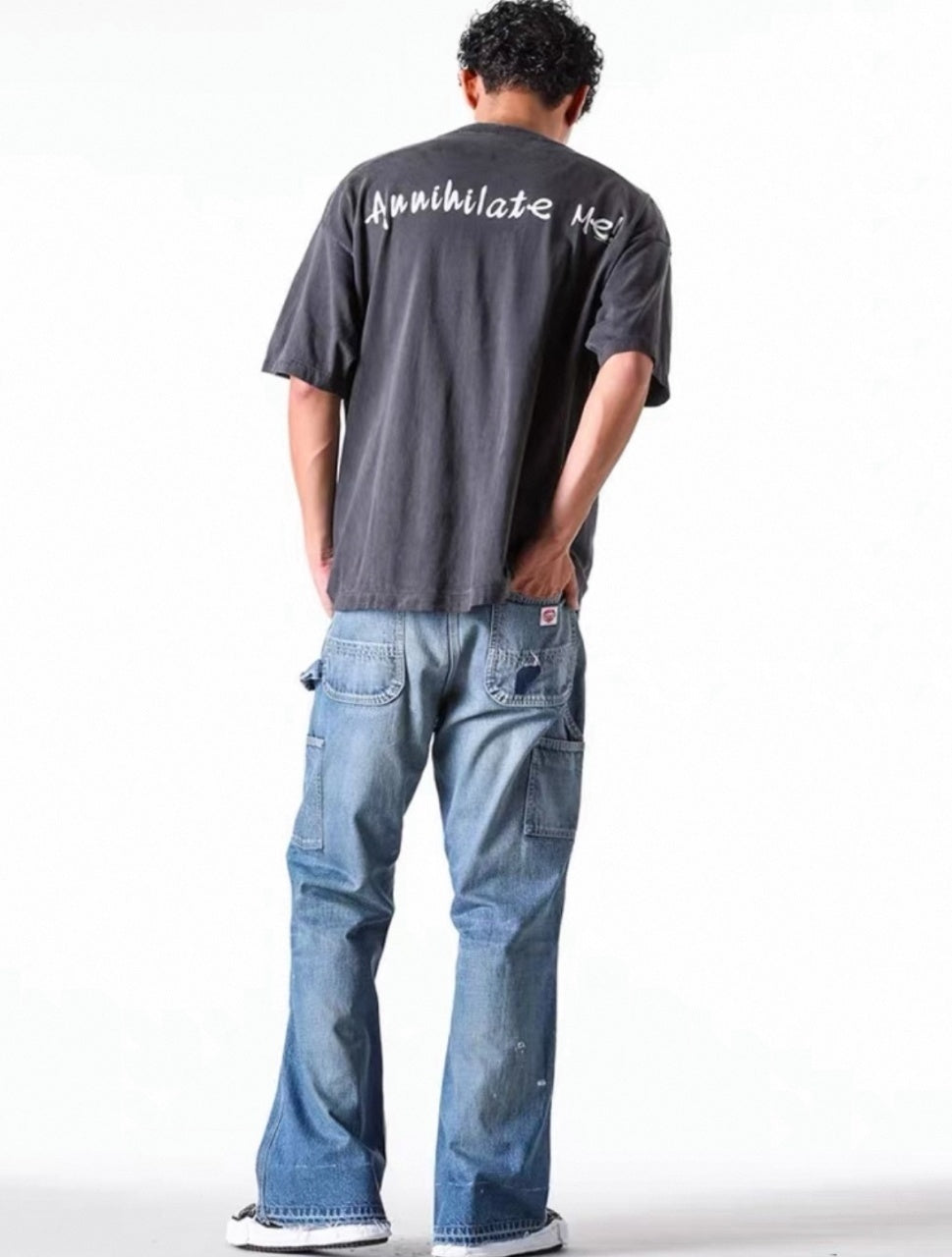 SAINT MXXXXXX Monkey Gradient Distressed Tubular Cotton T-Shirt