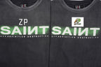 SAINT MXXXXXX Monkey Gradient Distressed Tubular Cotton T-Shirt