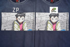 SAINT MXXXXXX Spray Monkey Gradient Distressed Tubular Cotton T-Shirt
