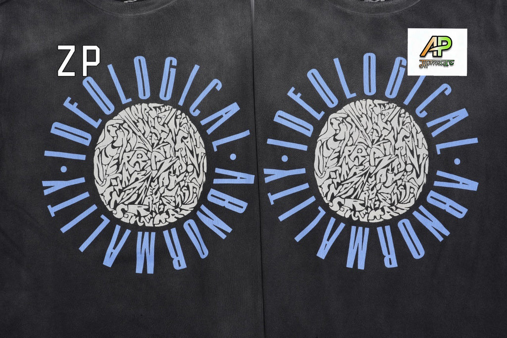 SAINT MXXXXXX Spray Monkey Gradient Distressed Tubular Cotton T-Shirt