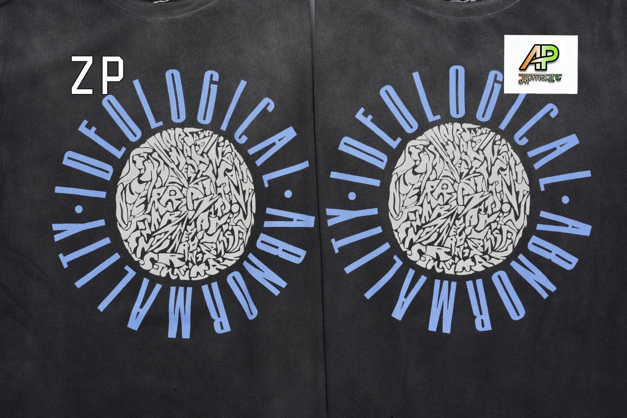 SAINT MXXXXXX Spray Monkey Gradient Distressed Tubular Cotton T-Shirt