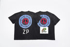 SAINT MXXXXXX Spray Monkey Gradient Distressed Tubular Cotton T-Shirt