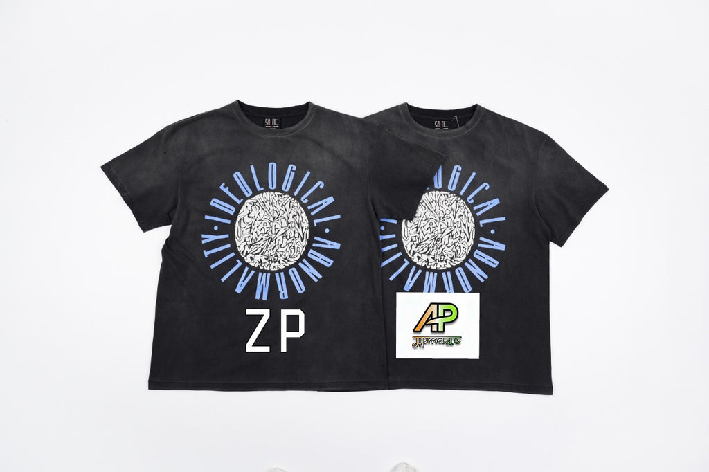 SAINT MXXXXXX Spray Monkey Gradient Distressed Tubular Cotton T-Shirt