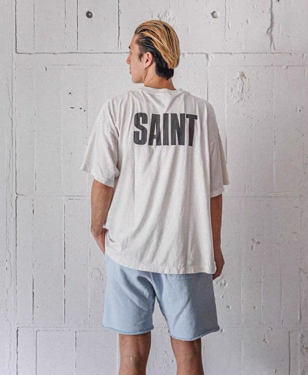 SAINT MXXXXXX Direct-Print Tubular Cotton T-Shirt