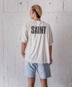 SAINT MXXXXXX Direct-Print Tubular Cotton T-Shirt