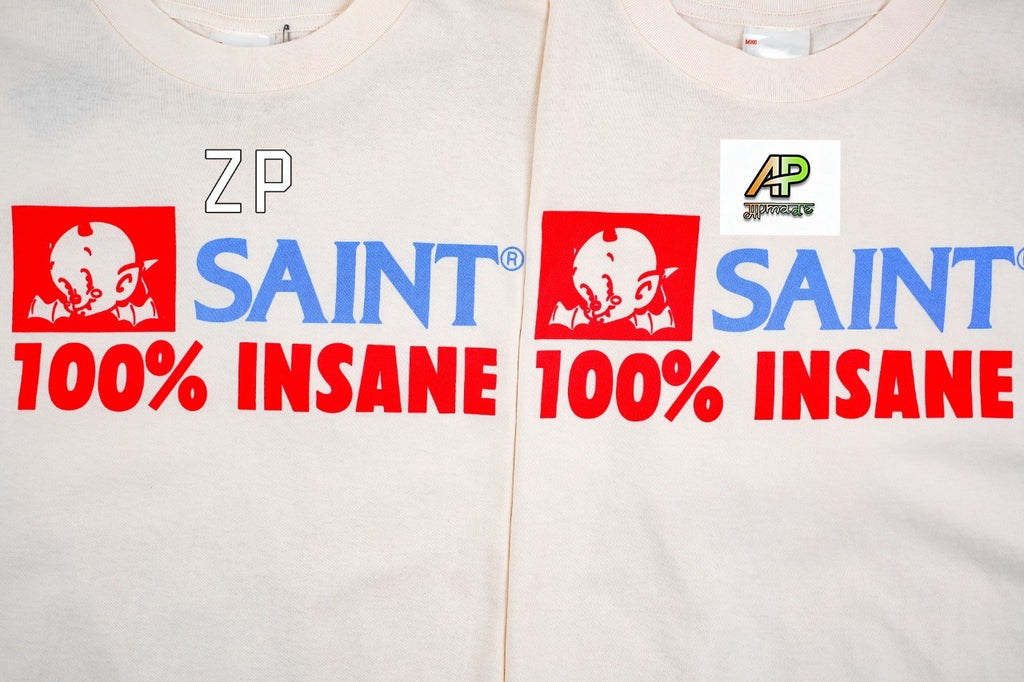 SAINT MXXXXXX Vintage Direct-Print Tubular Cotton T-Shirt