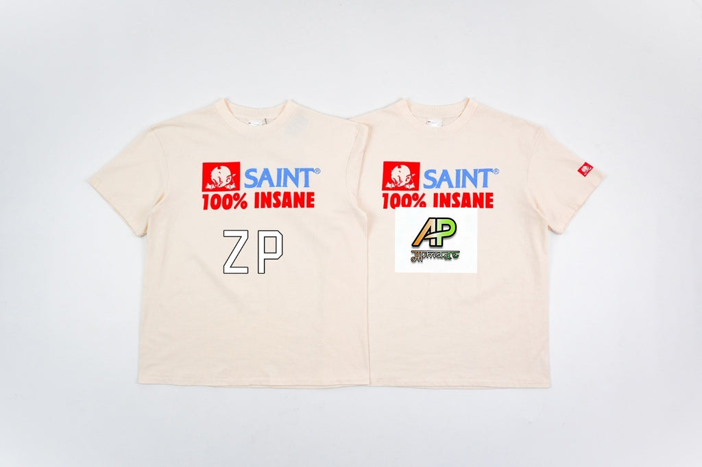 SAINT MXXXXXX Vintage Direct-Print Tubular Cotton T-Shirt