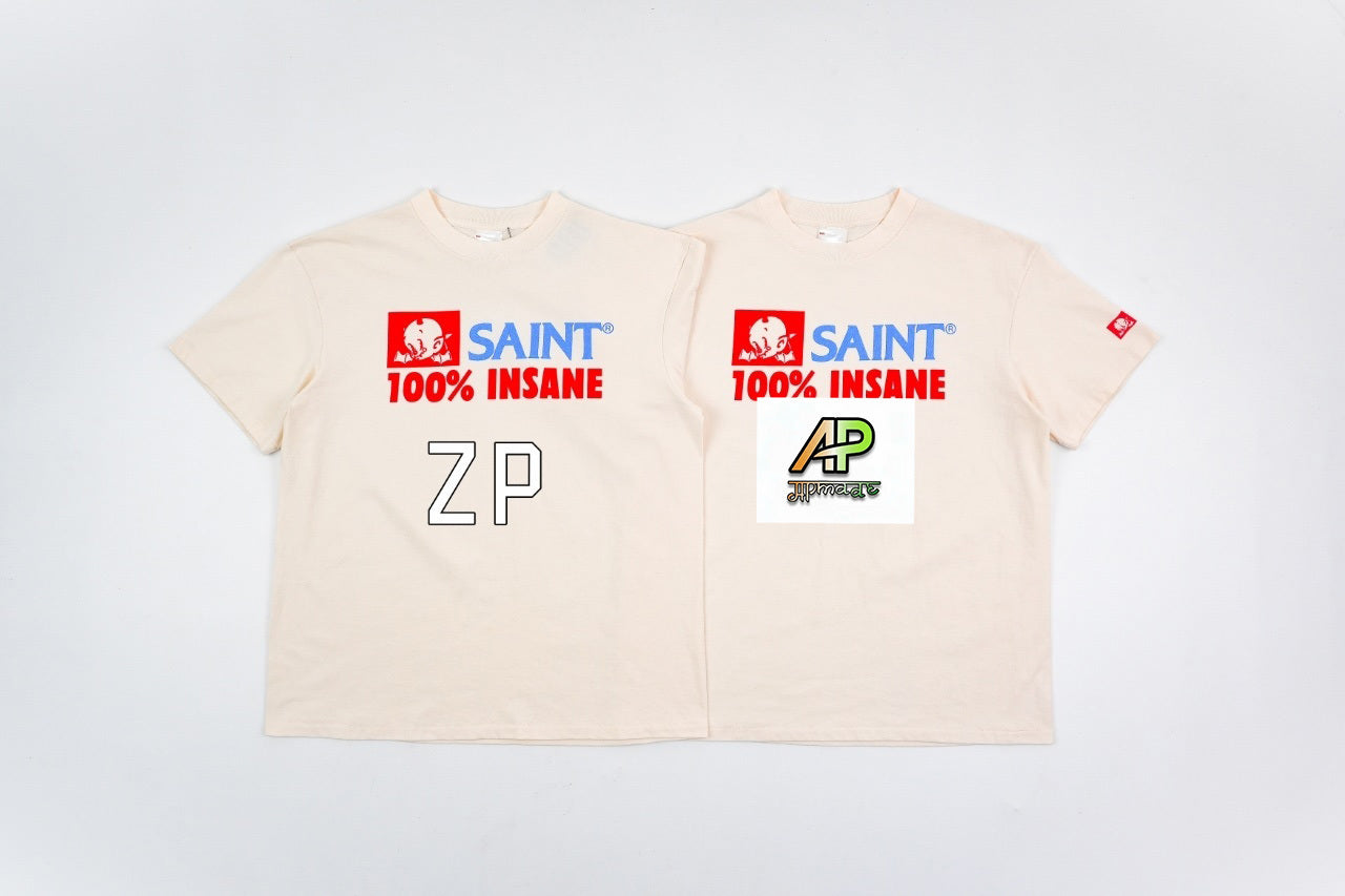 SAINT MXXXXXX Vintage Direct-Print Tubular Cotton T-Shirt