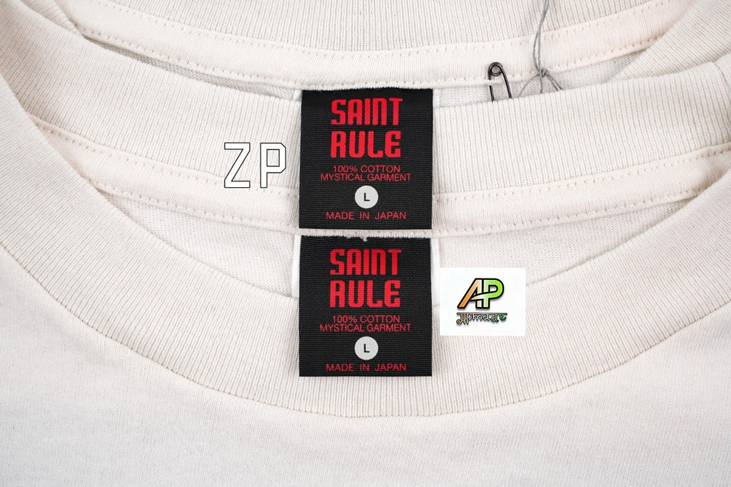 SAINT MXXXXXX Vintage Direct-Print Tubular Cotton T-Shirt