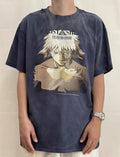 SAINT MXXXXXX Spray Monkey Gradient Distressed Tubular Cotton T-Shirt