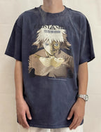 SAINT MXXXXXX Spray Monkey Gradient Distressed Tubular Cotton T-Shirt