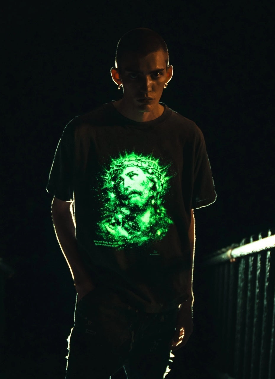 SAINT MXXXXXX Luminous Thorns Jesus Print T-Shirt