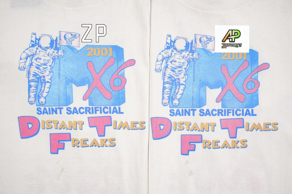 SAINT MXXXXXX Astronaut Stain Print T-Shirt