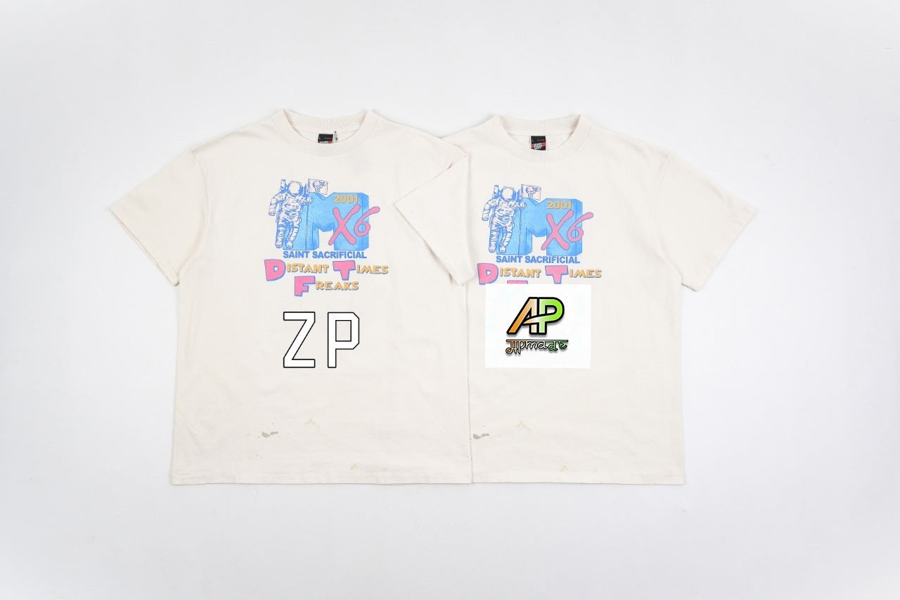 SAINT MXXXXXX Astronaut Stain Print T-Shirt