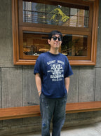 SAINT MXXXXXX Skull and Lightning Print T-Shirt