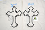 SAINT MXXXXXX 2PAC Cross Portrait Print T-Shirt