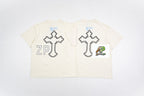 SAINT MXXXXXX 2PAC Cross Portrait Print T-Shirt