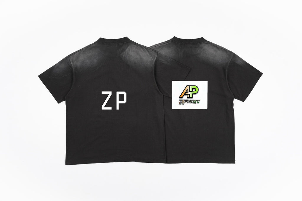SAINT MXXXXXX Egg Light Letter Print Short-Sleeve T-Shirt