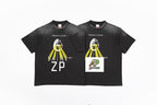 SAINT MXXXXXX Egg Light Letter Print Short-Sleeve T-Shirt