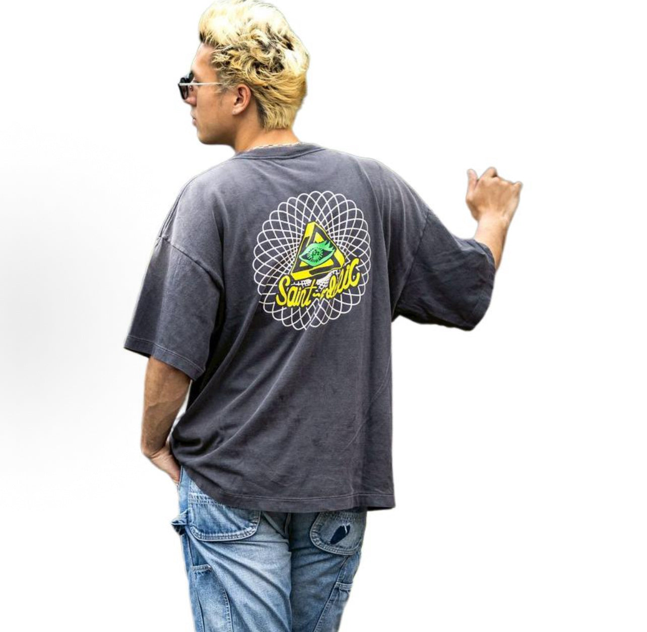 SAINT MXXXXXX Devil Bee Print Short-Sleeve T-Shirt