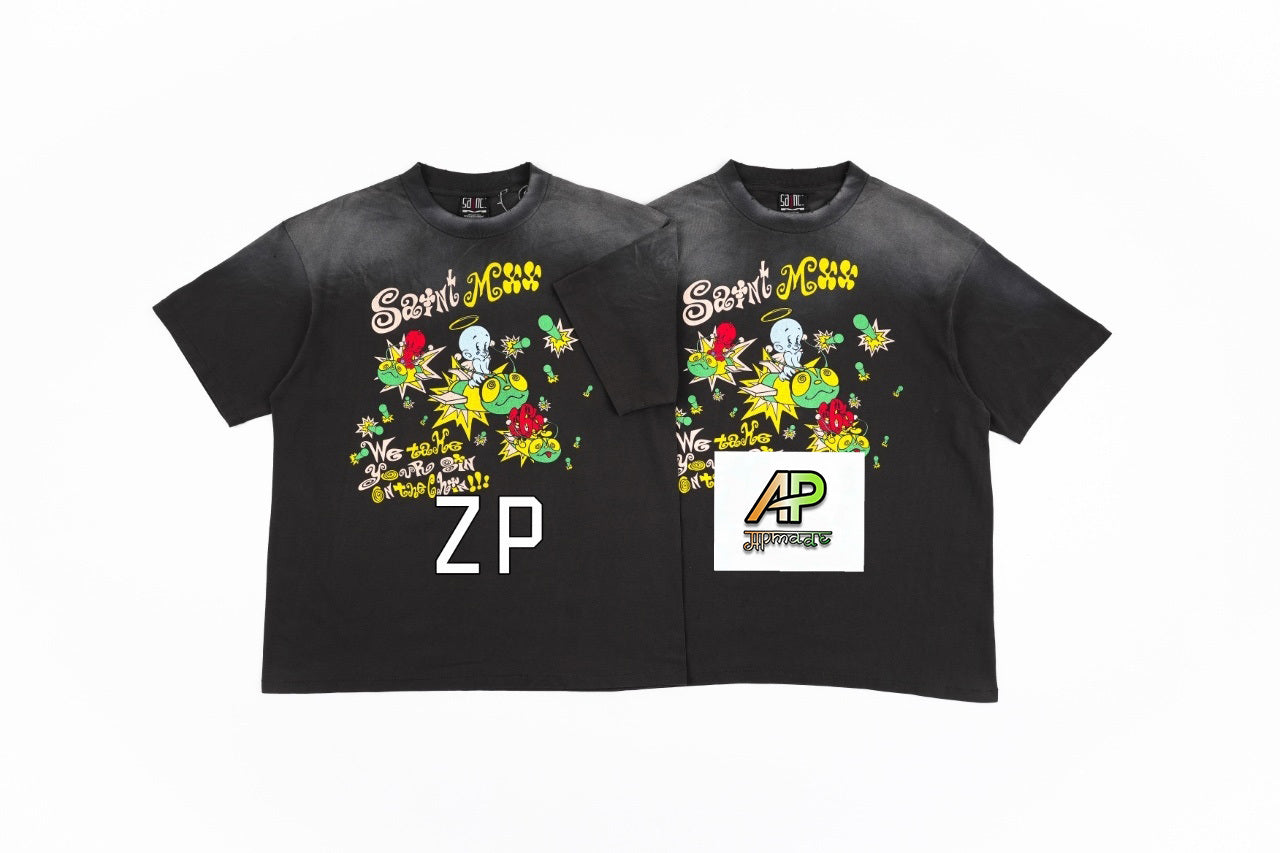SAINT MXXXXXX Devil Bee Print Short-Sleeve T-Shirt