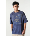 SAINT MXXXXXX Star Smiley Face Distressed Hole Print T-Shirt