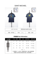 SAINT MXXXXXX Star Smiley Face Distressed Hole Print T-Shirt