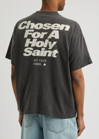 SAINT MXXXXXX Fingerprint Print Short-Sleeve T-Shirt