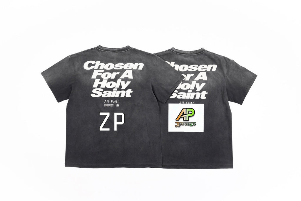 SAINT MXXXXXX Fingerprint Print Short-Sleeve T-Shirt