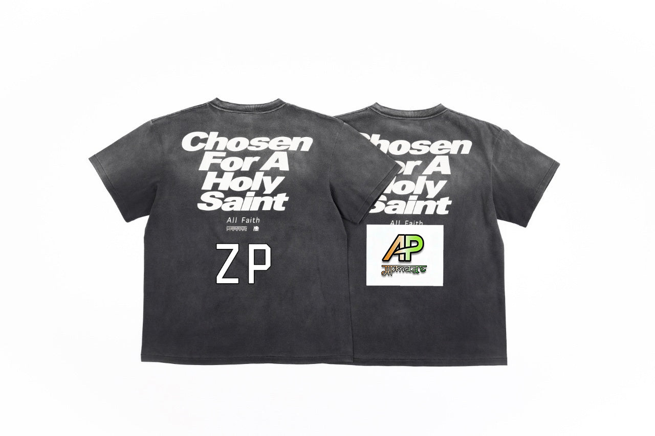 SAINT MXXXXXX Fingerprint Print Short-Sleeve T-Shirt