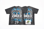 SAINT MXXXXXX Jesus Hell Angels Print Short-Sleeve T-Shirt