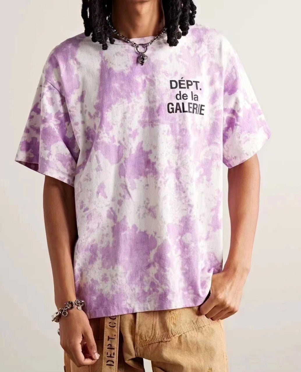 GALLERY DEPT. Tie-Dye French Letter Print T-Shirt