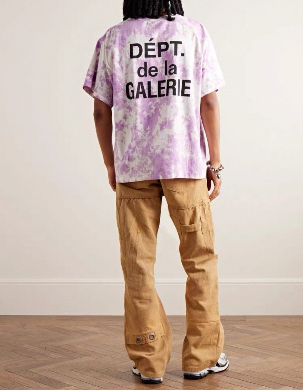 GALLERY DEPT. Tie-Dye French Letter Print T-Shirt