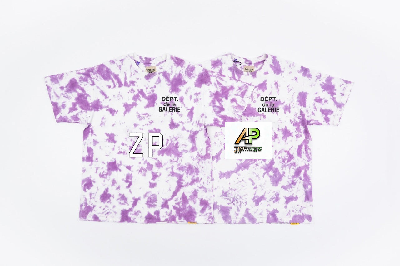 GALLERY DEPT. Tie-Dye French Letter Print T-Shirt