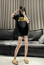 GALLERY DEPT. ATK Distressed Letter Print T-Shirt