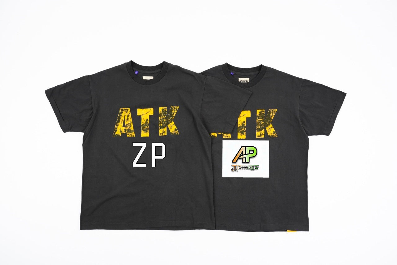 GALLERY DEPT. ATK Distressed Letter Print T-Shirt