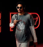 GALLERY DEPT. Punk Record Glitter Letter Print T-Shirt