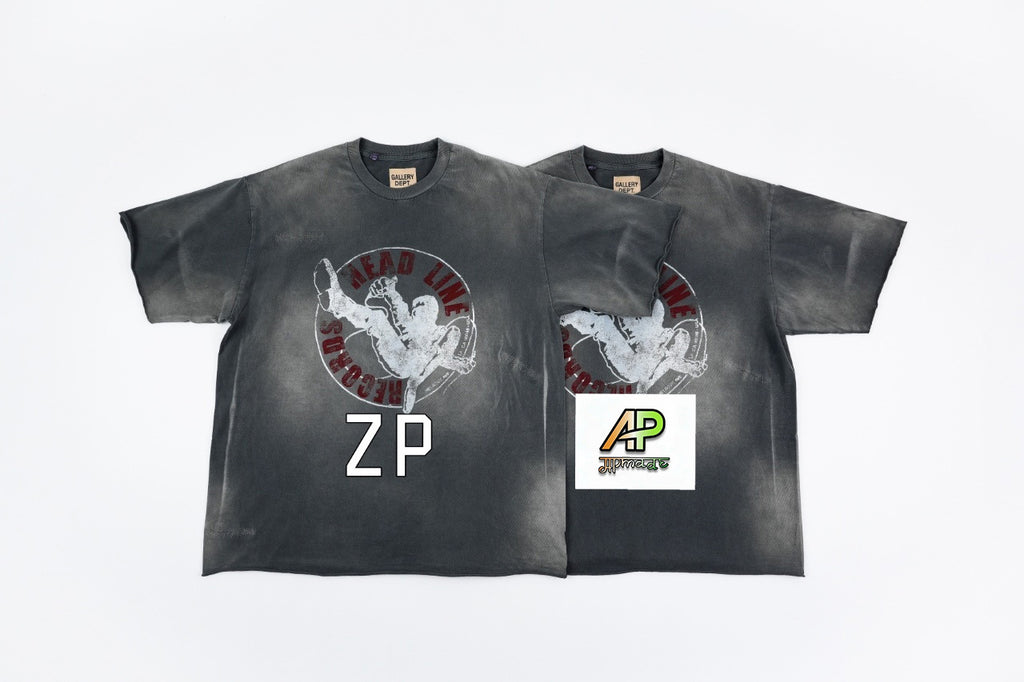 GALLERY DEPT. Punk Record Glitter Letter Print T-Shirt