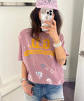 GALLERY DEPT. Scroll English Letter Print T-Shirt