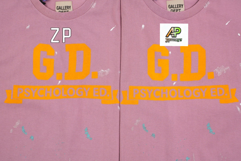 GALLERY DEPT. Scroll English Letter Print T-Shirt