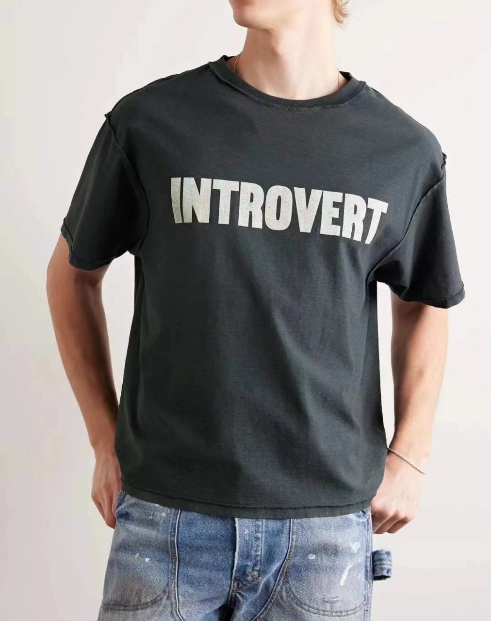 Gallery Dept Reversible Slogan Print T-Shirt