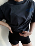 Gallery Dept Hollywood Limited Blue English Letter T-Shirt