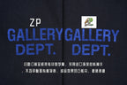 Gallery Dept Hollywood Limited Blue English Letter T-Shirt
