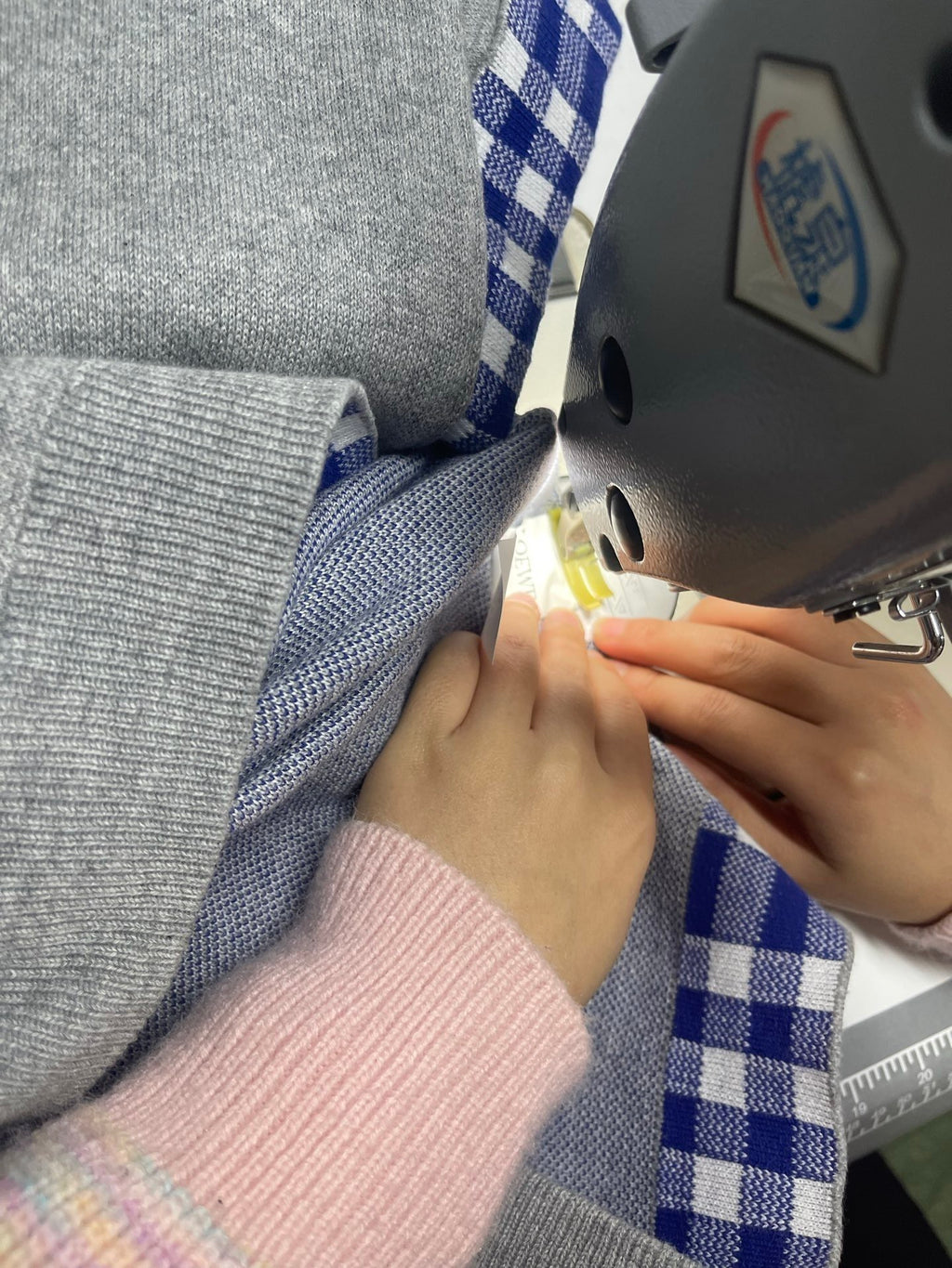 Loewe Jacquard Logo Check Knit Sweater