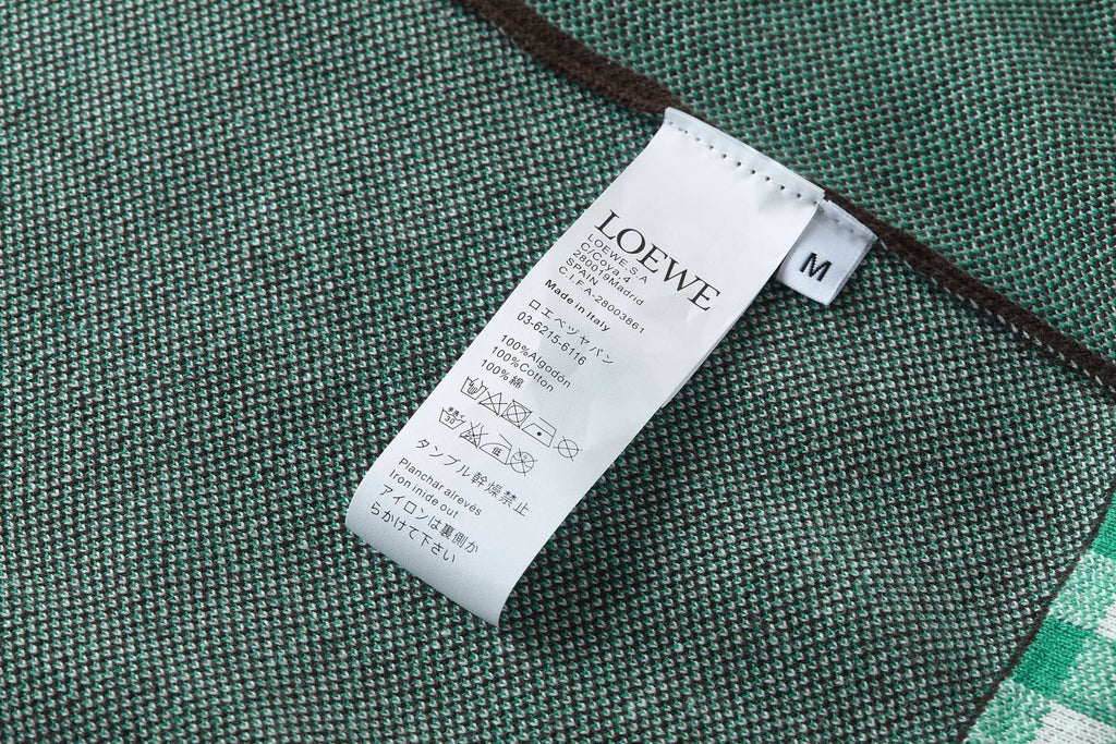 Loewe Jacquard Logo Check Knit Sweater