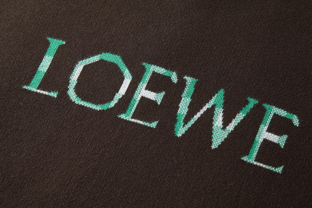 Loewe Jacquard Logo Check Knit Sweater