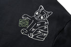 Loewe Embroidered Cat Logo Short-Sleeve T-Shirt