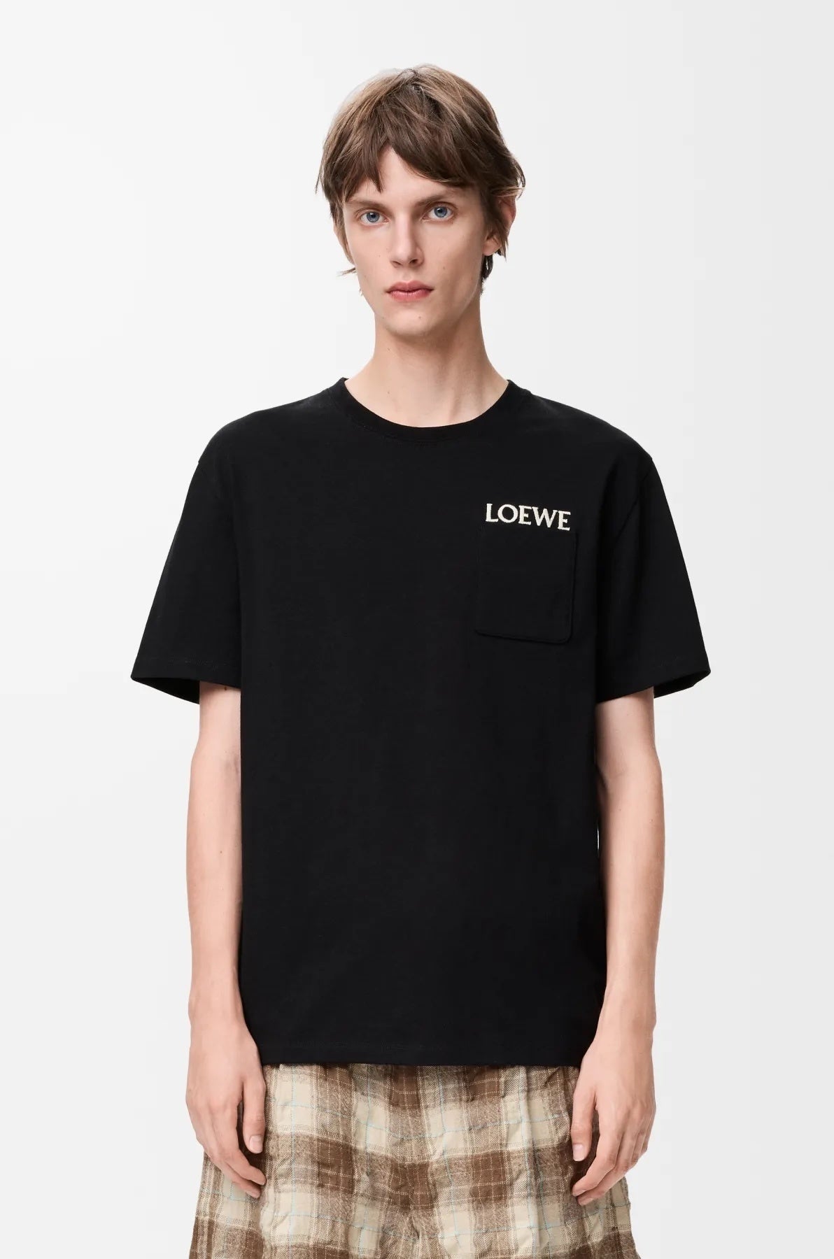 Loewe Embroidered Logo Pocket Short-Sleeve T-Shirt