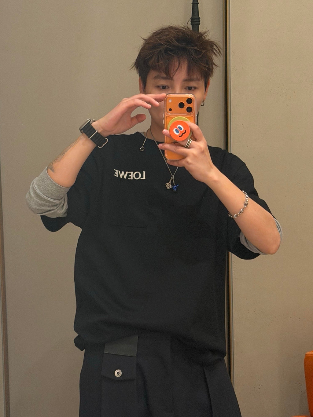 Loewe Embroidered Logo Pocket Short-Sleeve T-Shirt
